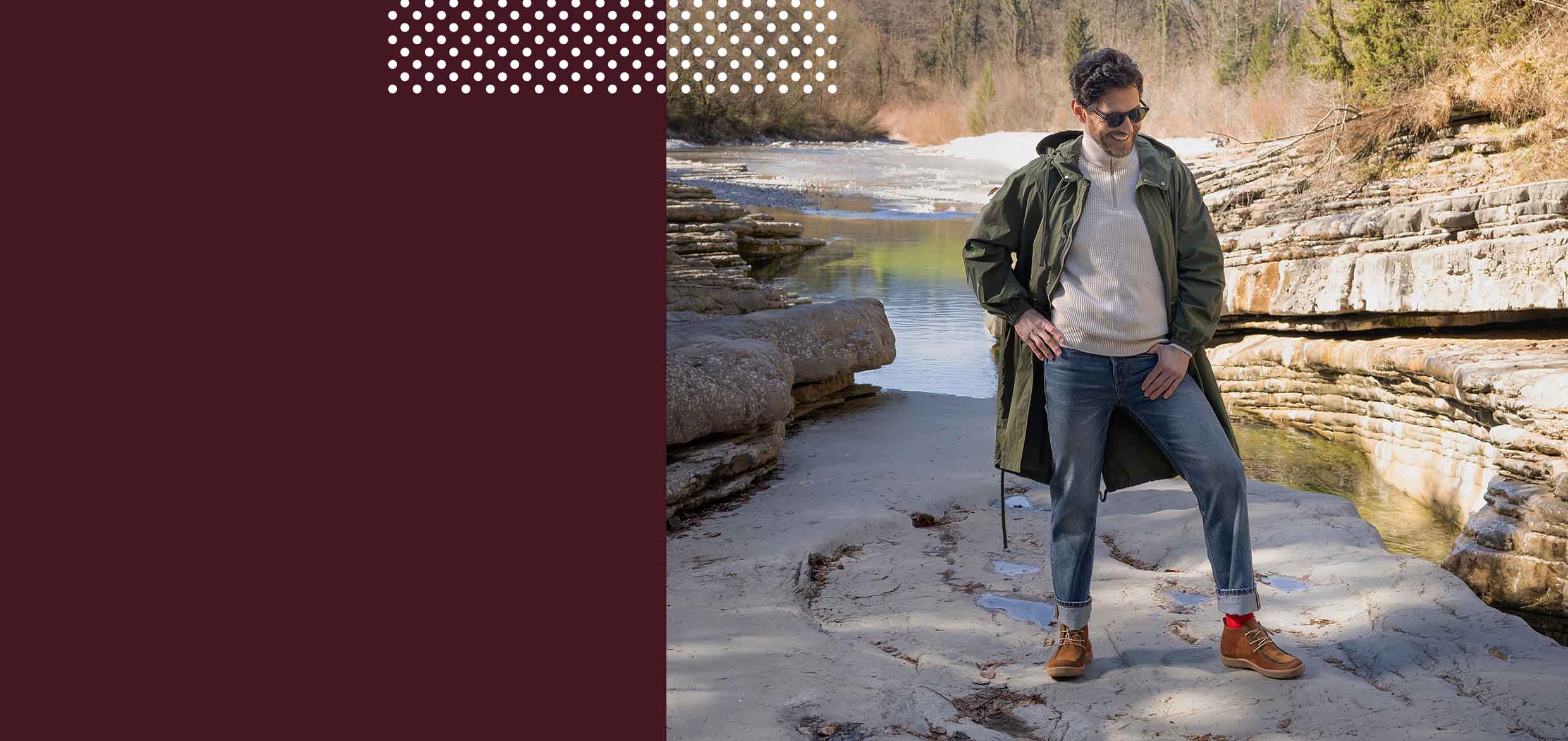 Think! Herren GEOAG Schnürschuh mit Schnürung - Farbe: Braun Think! Herren GEOAG Schnürschuh mit Schnürung - Material: Lederkombination - Farbe: Braun