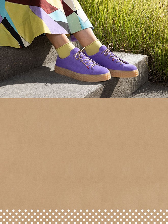 Think! Damen HONEY Sneaker low mit Schnürung - Farbe: Blau - Material: Veloursleder