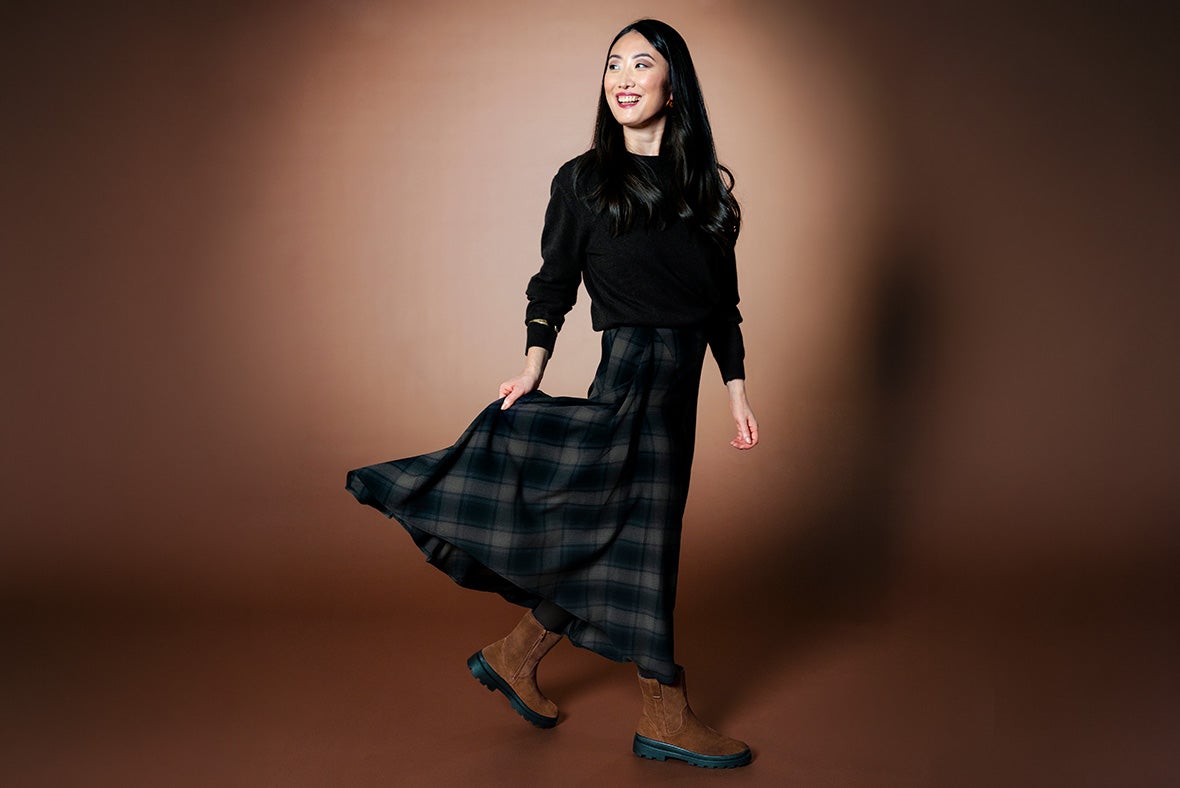 legero Damen LUSIA Stiefelette mit Reißverschluss - Farbe: Braun - Material: Veloursleder