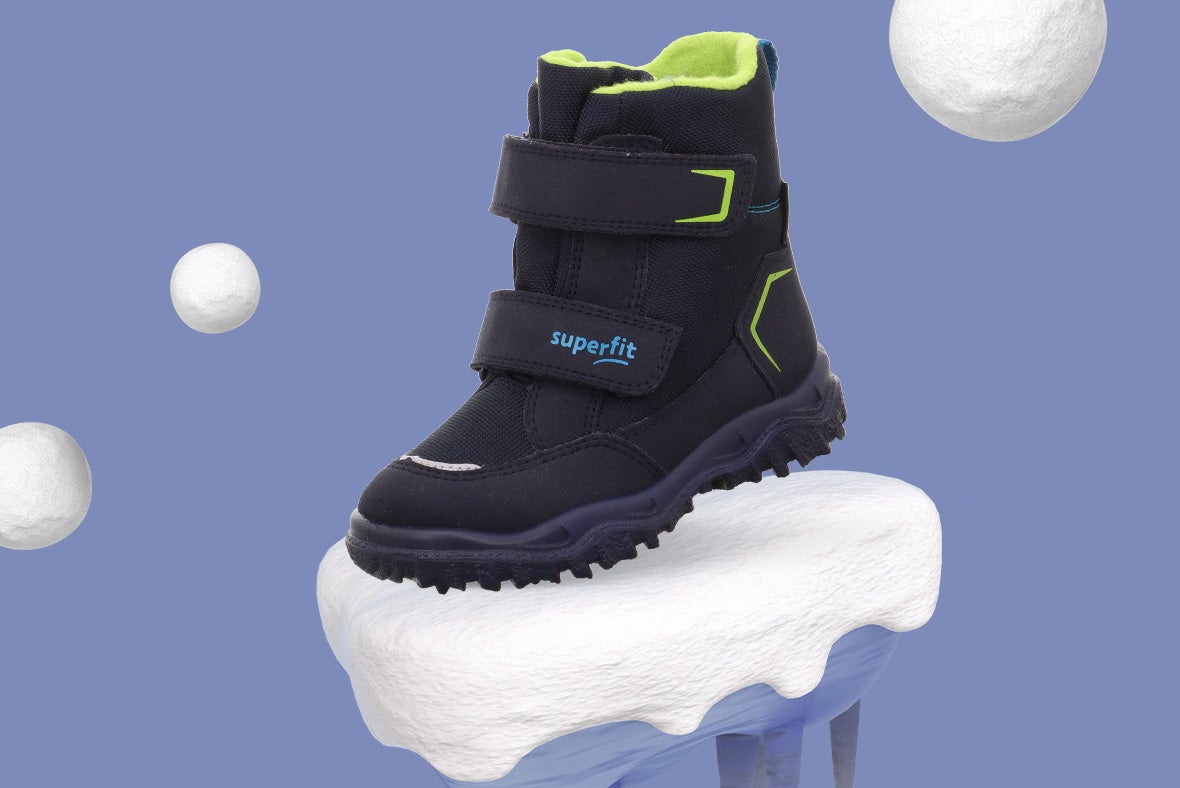 superfit Mädchen, Jungen HUSKY Boots mit Klettverschluss - Material: Textil - Farbe: Blau