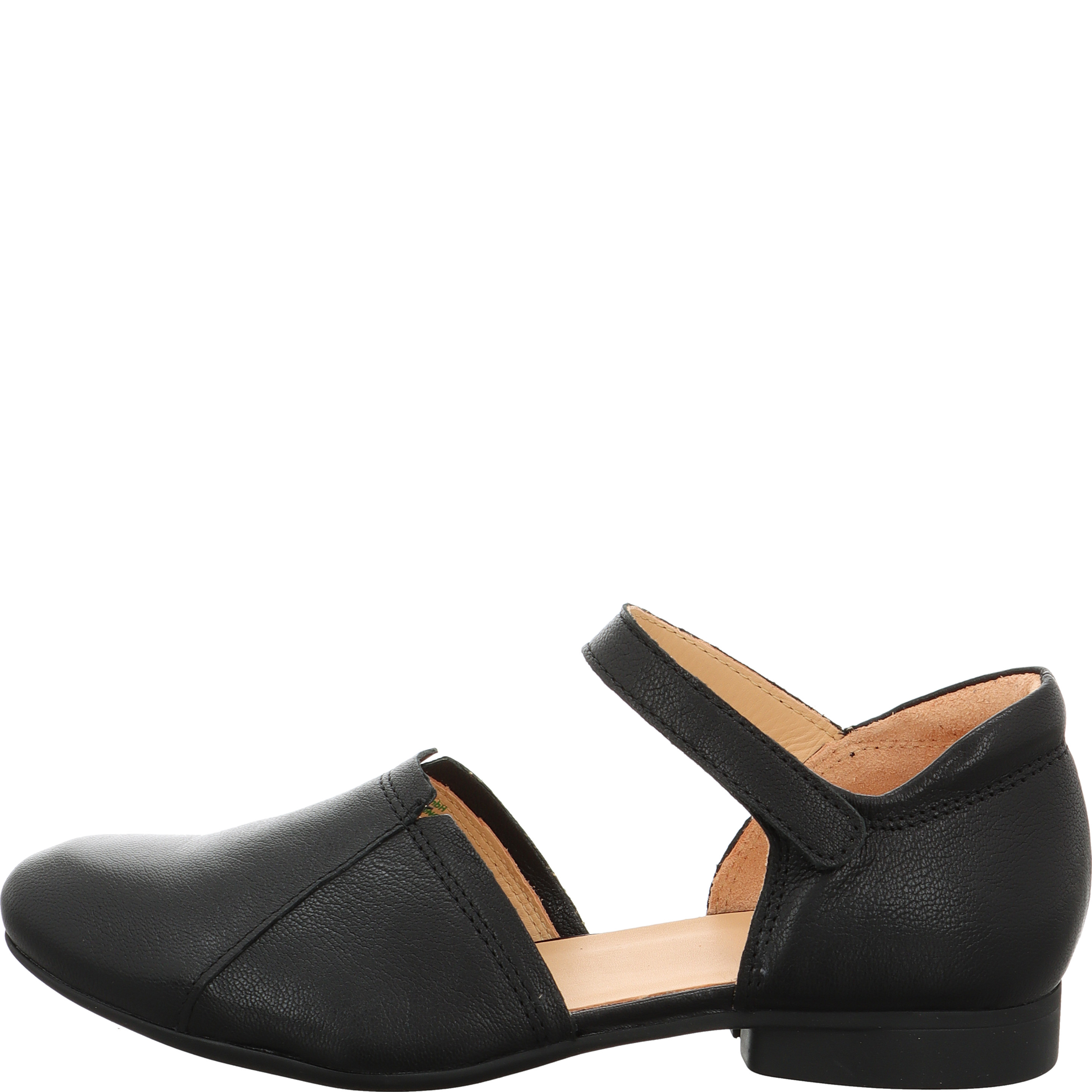 Think! GUAD2 Damen Ballerina - Material: Leder in Schwarz