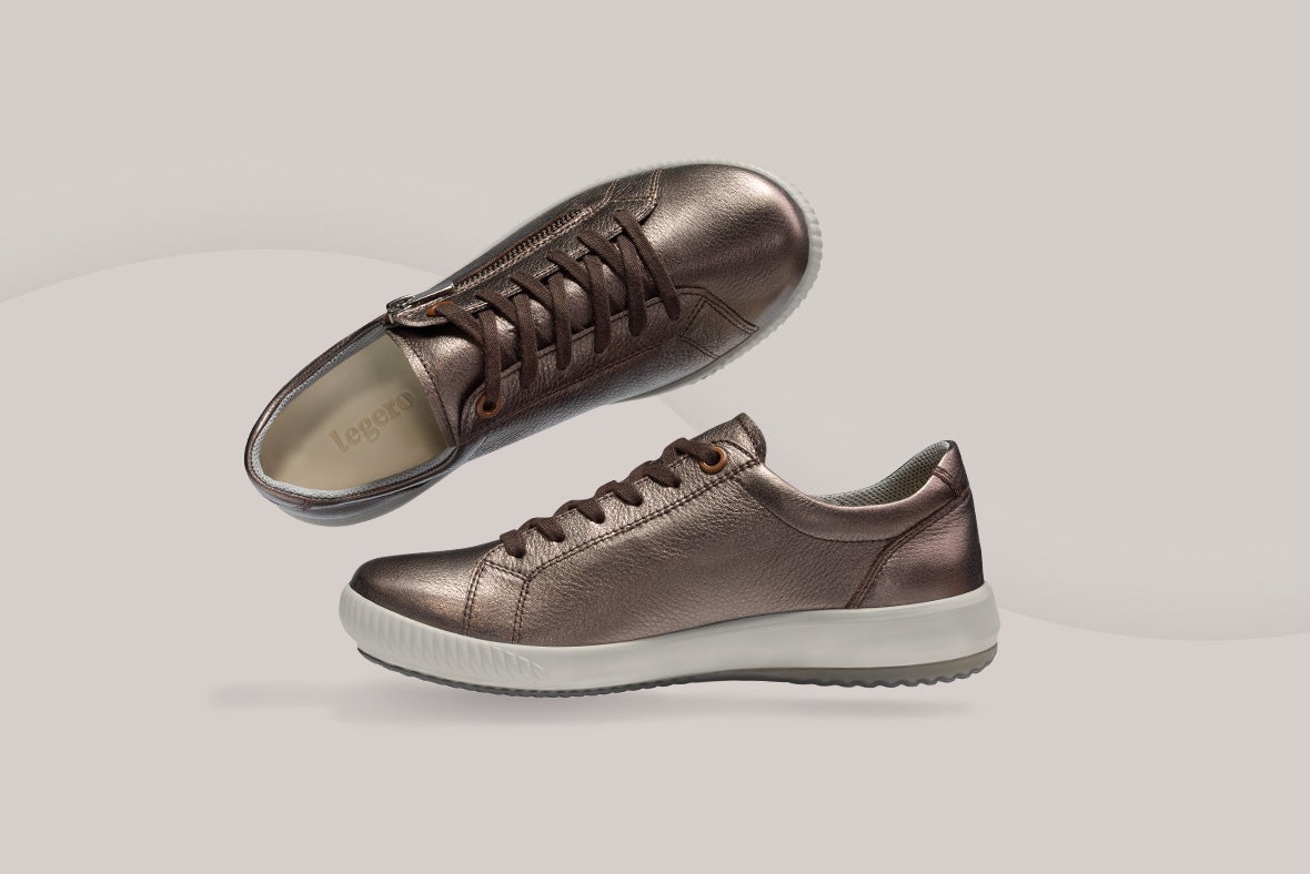 legero Woman TANARO 5.0 Sneakers low with Zip/Lacing - Colour: Brown - Material: Effect leather
