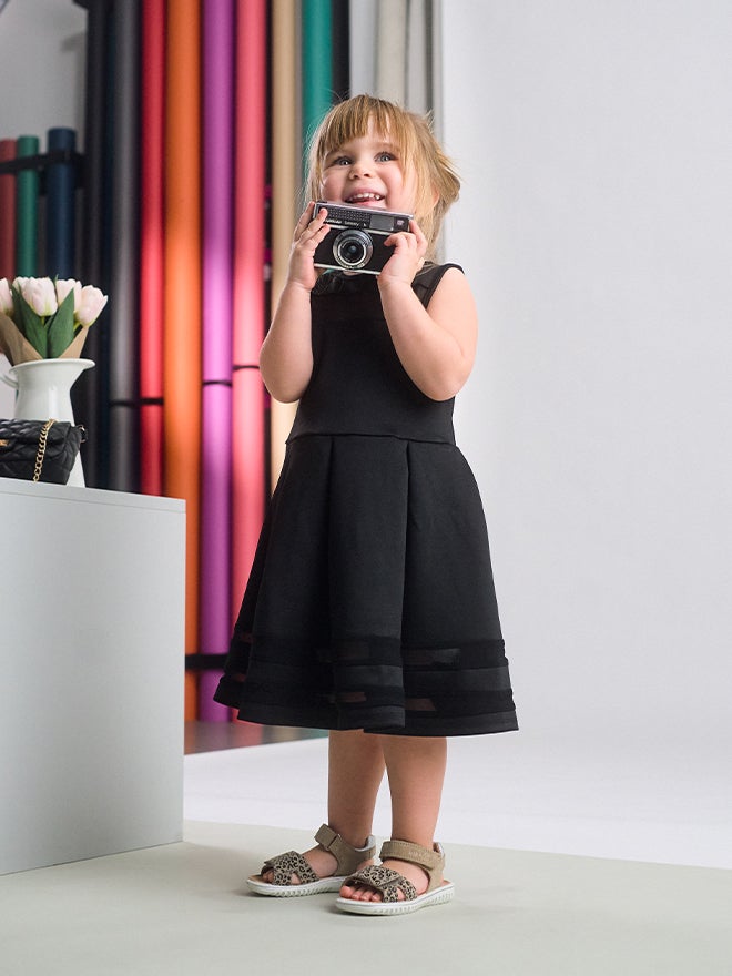 superfit Girls SPARKLE Sandal with Velcro Fastener - Colour: Beige