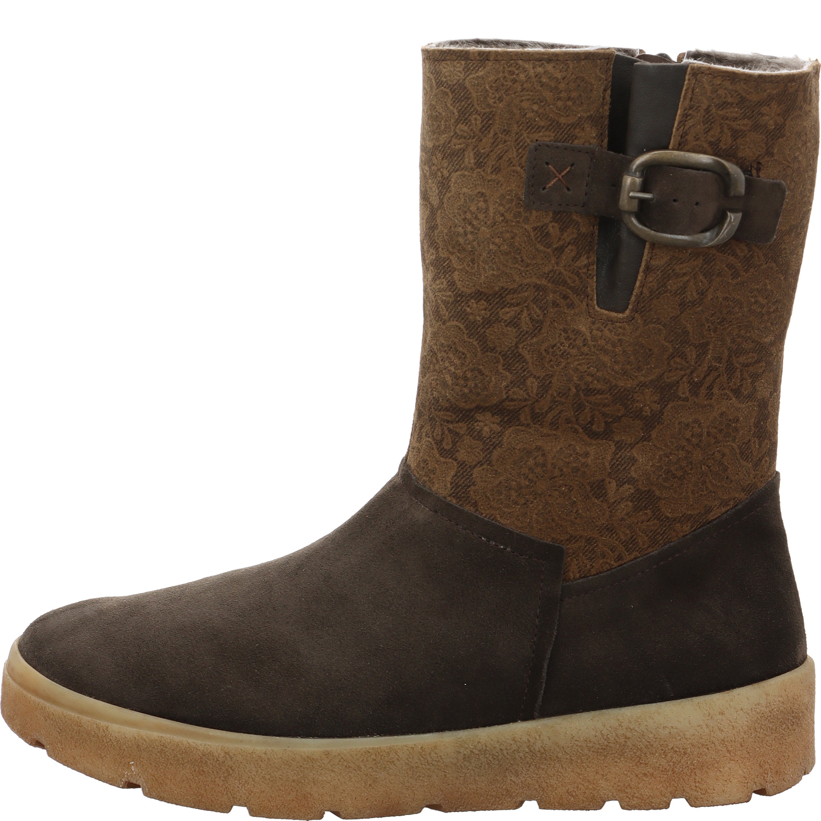Think! CREPES Damen Stiefelette - Material: Leder in Braun