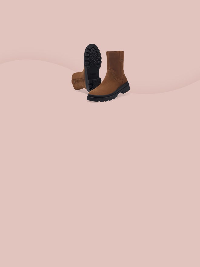 legero Damen LUSIA Stiefelette mit Reißverschluss - Farbe: Braun - Material: Veloursleder