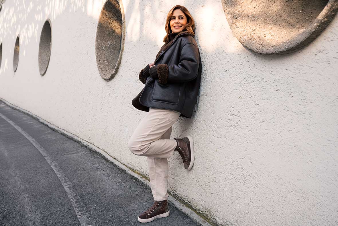legero Damen MILENA Sneaker high mit Reißverschluss/Schnürung - Farbe: Braun legero Damen MILENA Sneaker high mit Reißverschluss/Schnürung - Farbe: Braun - Material: Veloursleder