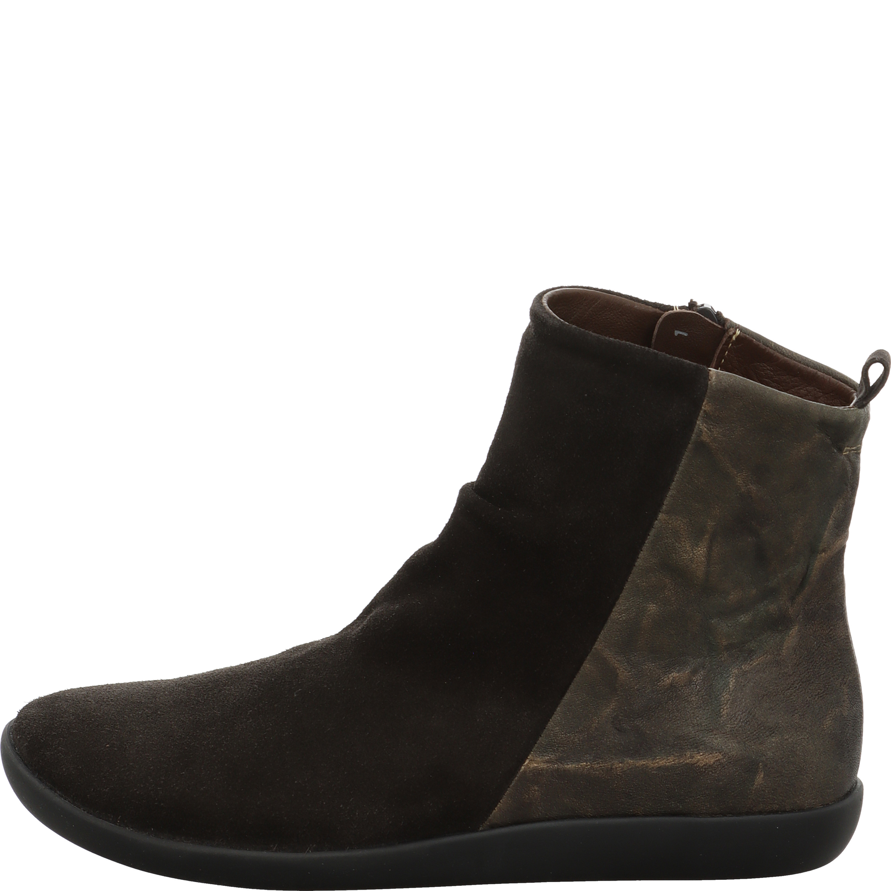 Think! NATURE Damen Stiefelette - Material: Leder in Braun