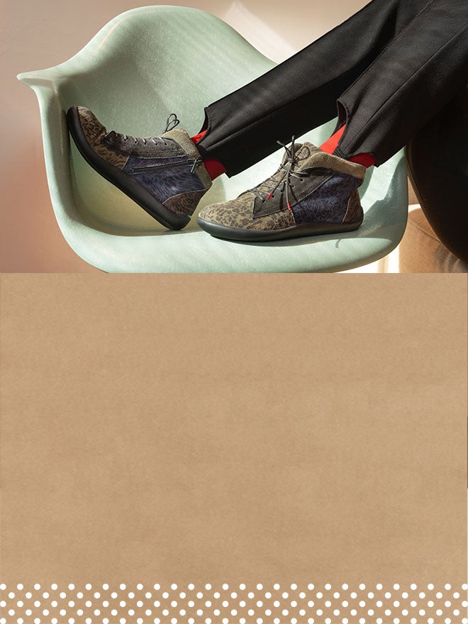 Think! Damen BLO Sneaker high mit Reißverschluss/Schnürung - Farbe: Grün Think! Damen BLO Sneaker high mit Reißverschluss/Schnürung - Farbe: Grün - Material: Lederkombination