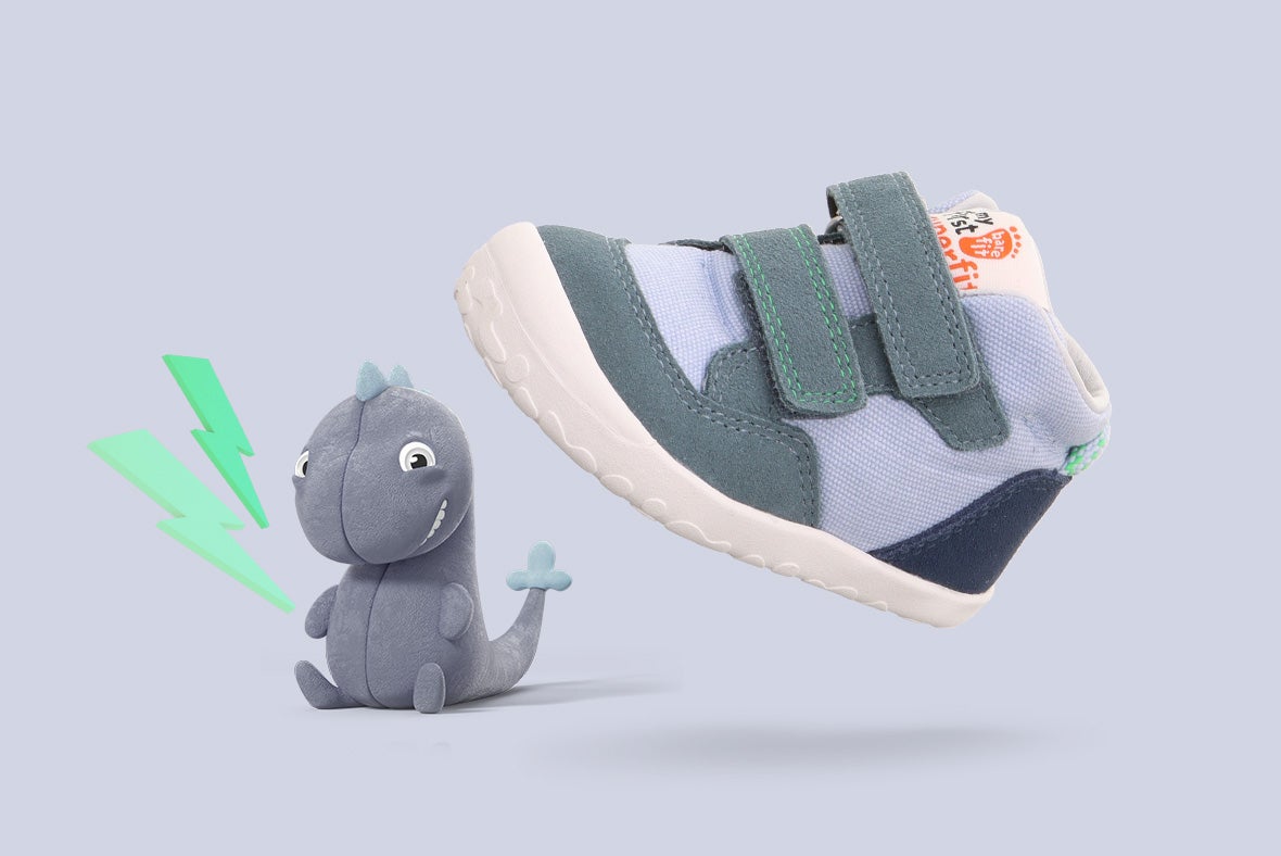 superfit Boys FLUMMI Sneakers high with Velcro Fastener - Colour: Blue - Material: Suede