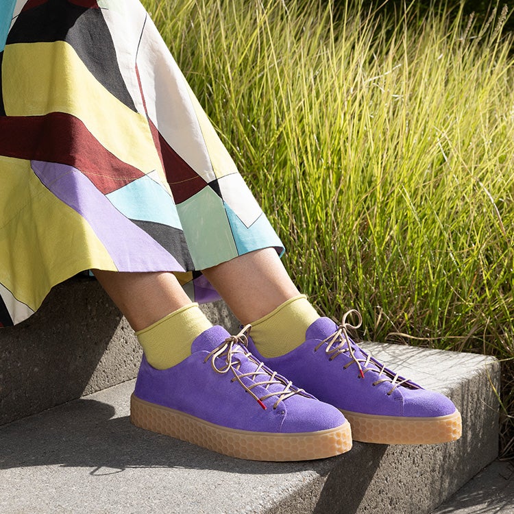 Think! Woman HONEY Sneakers low with Lacing - Colour: Blue - Material: Suede