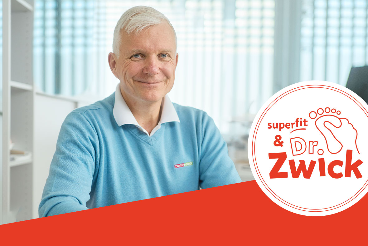 Dr. Zwick erklärt für superfit, wie man gesunde Kinderfüße fördert