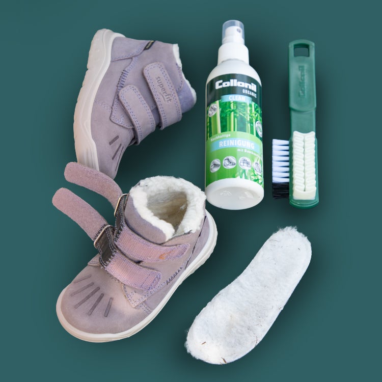 superfit Kinderschuhe pflegen – Schritt 1: Schuhe vorbereiten