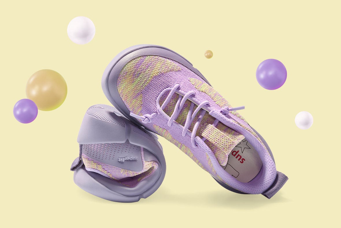 superfit Girls VENTO Sneakers low with Elastic lacing - Colour: Blue - Material: Textile