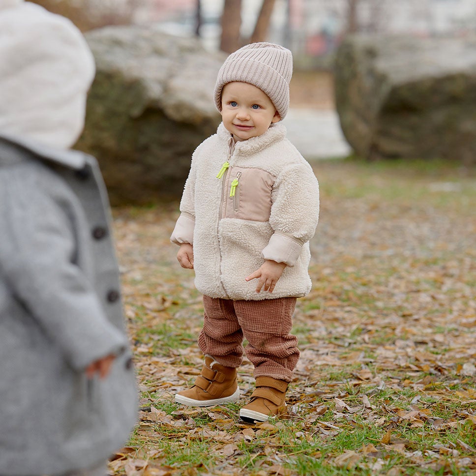 superfit Jungen GROOVY 2.0 Boots mit Klettverschluss - Material: Nubukleder - Farbe: Braun