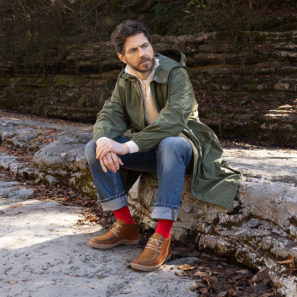 Think! Herren GEOAG Ankle Boots mit Schnürung - Material: Veloursleder - Farbe: Braun Think! Herren GEOAG Ankle Boots mit Schnürung - Material: Veloursleder - Farbe: Braun