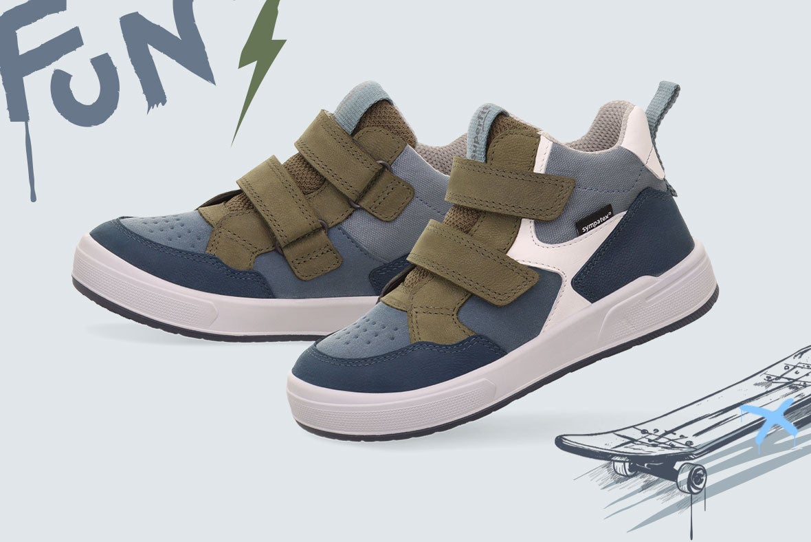 superfit Jungen MAVERICK Sneaker high mit Klettverschluss - Farbe: Sonstige - Material: Nubukleder