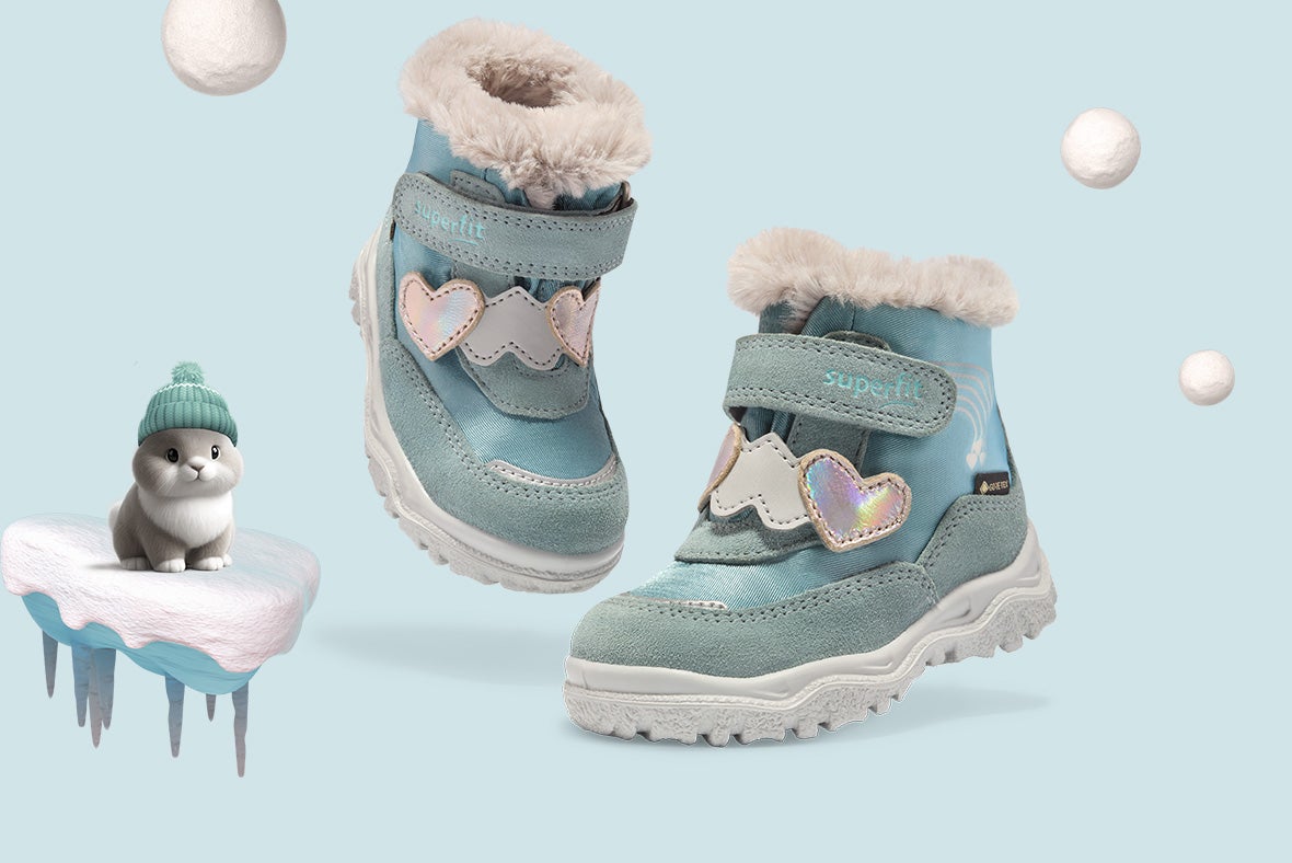 superfit Mädchen HUSKY+ Boots mit Klettverschluss - Material: Veloursleder - Farbe: Grün