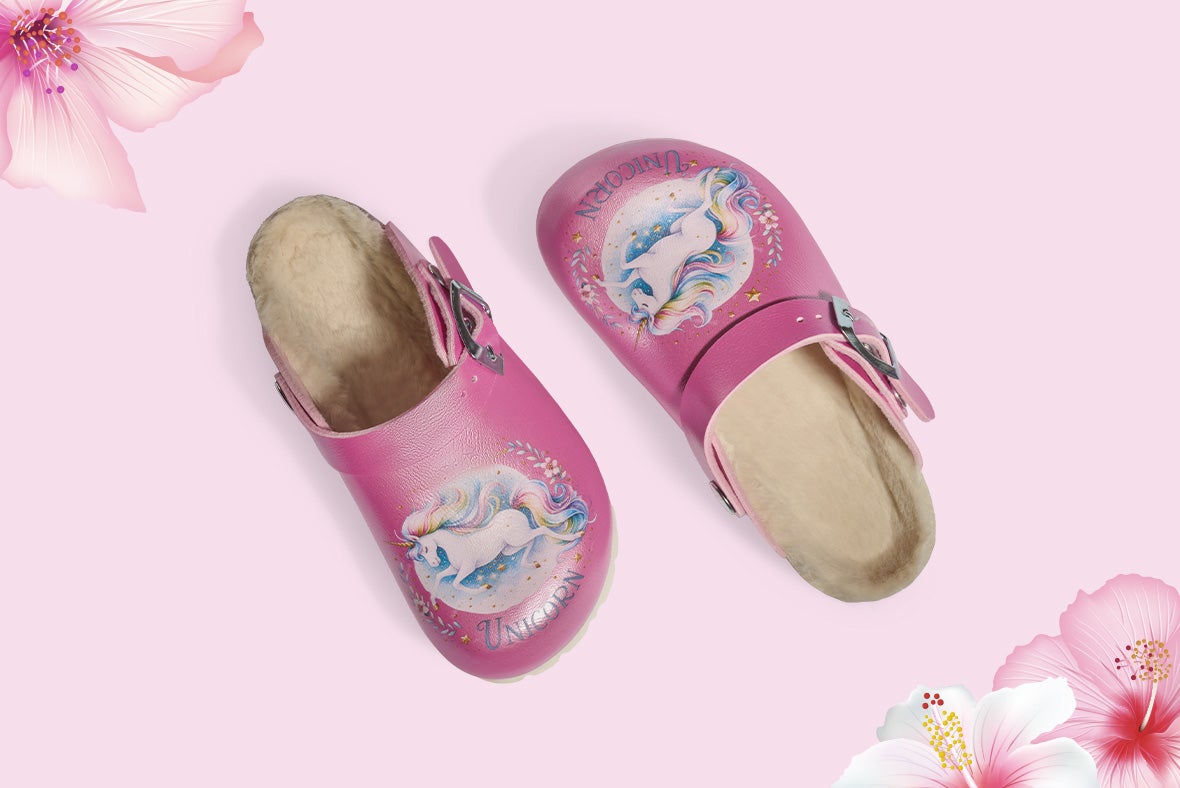 superfit Girls FUSSBETTPANTOFFEL Clog with Slip-in - Colour: Rosa superfit Girls FUSSBETTPANTOFFEL Clog with Slip-in - Material: Synthetic - Colour: Rosa