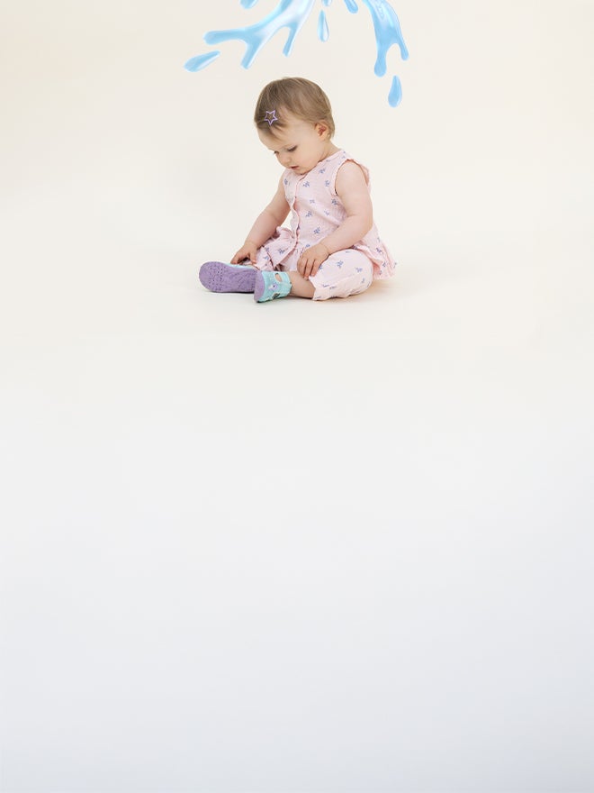 superfit Mädchen SPOTTY Hausschuh mit Klettverschluss - Farbe: Grün - Material: Textil