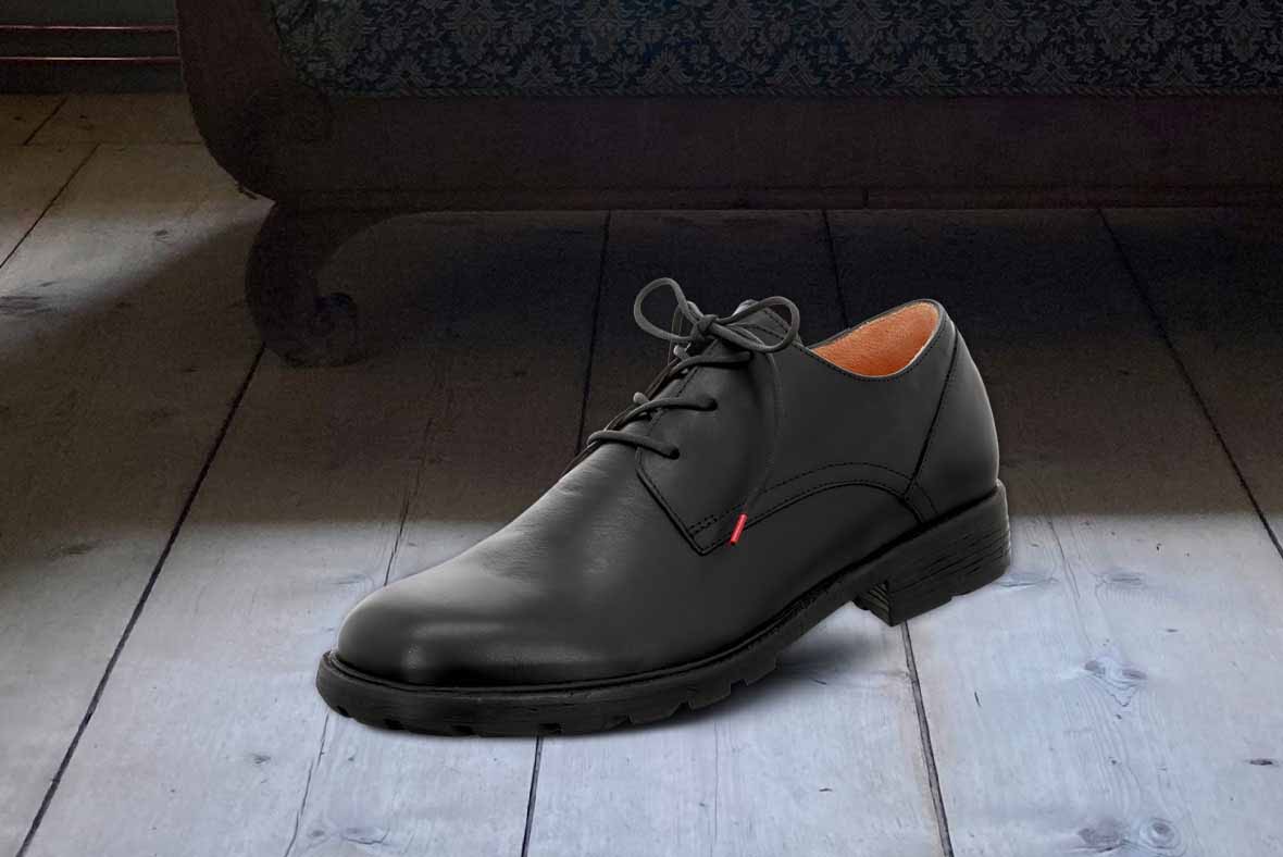 Think! Herren HAWARA Schnürschuh mit Schnürung - Farbe: Schwarz Think! Herren HAWARA Schnürschuh mit Schnürung - Material: Nappaleder - Farbe: Schwarz