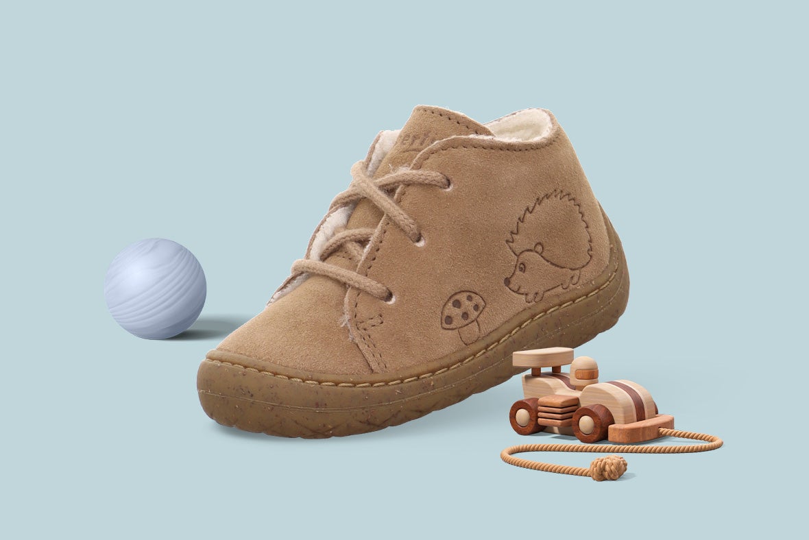 superfit Mädchen, Jungen SATURNUS Sneaker low mit Schnürung - Material: Veloursleder - Farbe: Braun