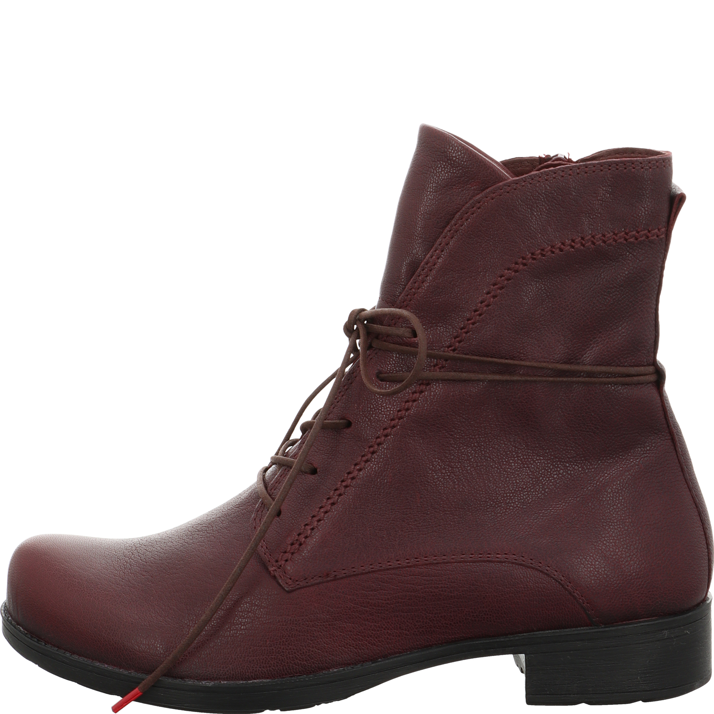 Think! DENK! Damen Stiefelette - Material: Leder in Rot