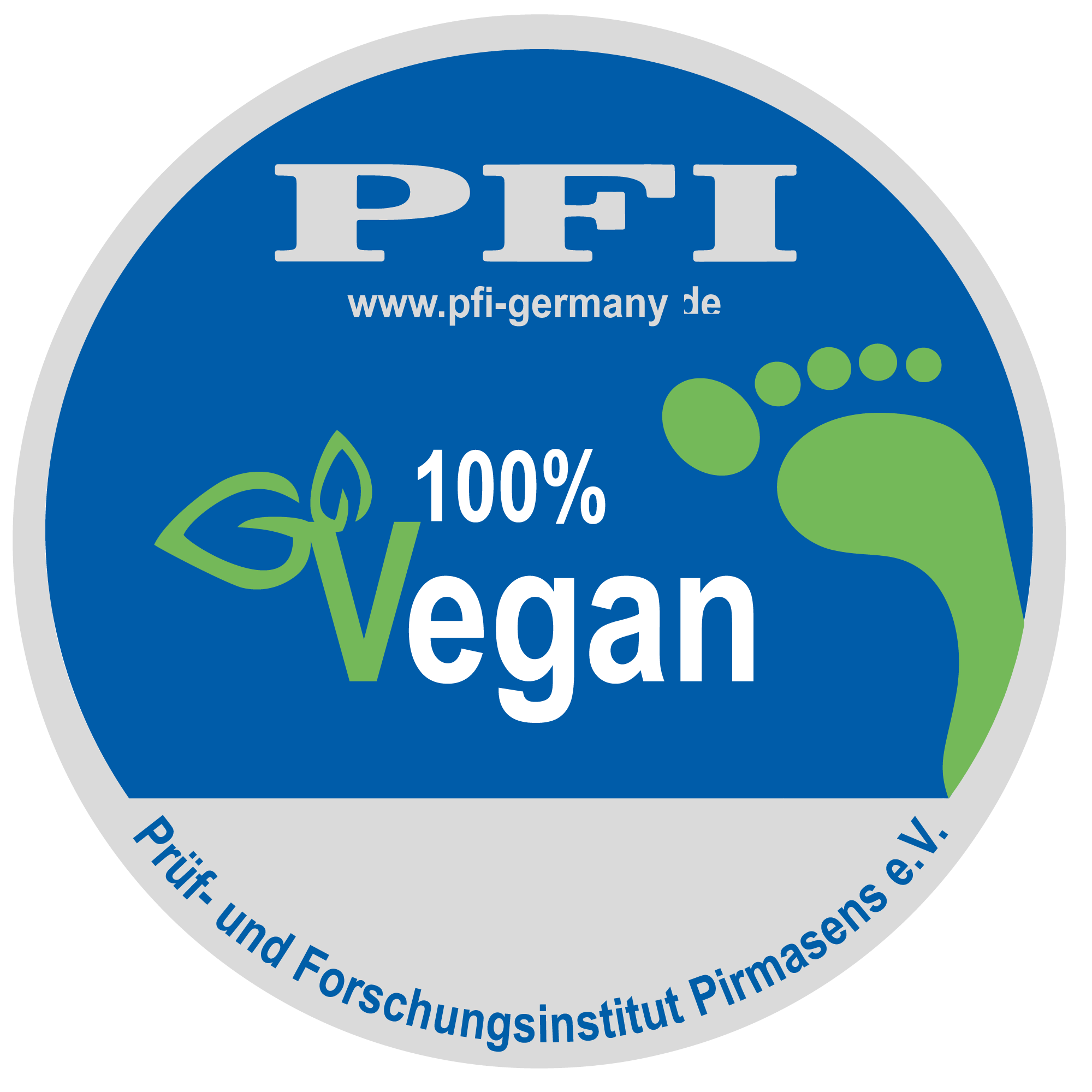 100% Vegan Prüfzeichen 100% Vegan Prüfzeichen