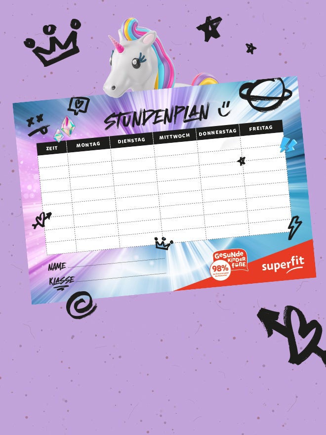 Praktische und übersichtliche Stundenplan für die Schule Stundenplan für die Schule