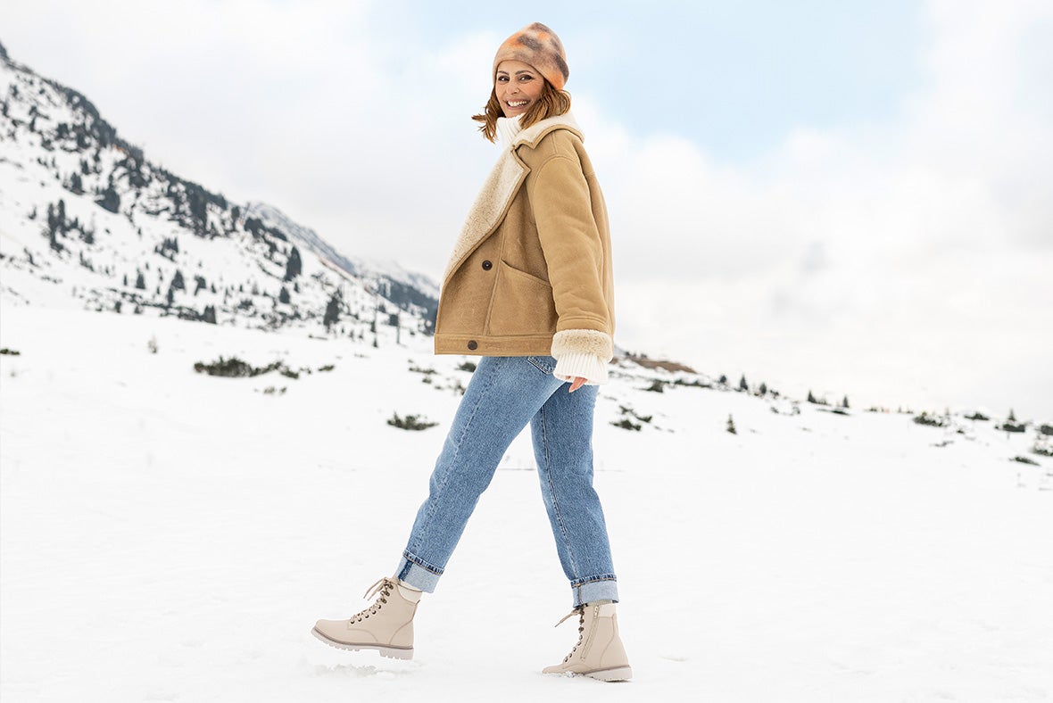 legero Damen MONTA Schnürboots mit Reißverschluss/Schnürung - Material: Nappaleder - Farbe: Beige