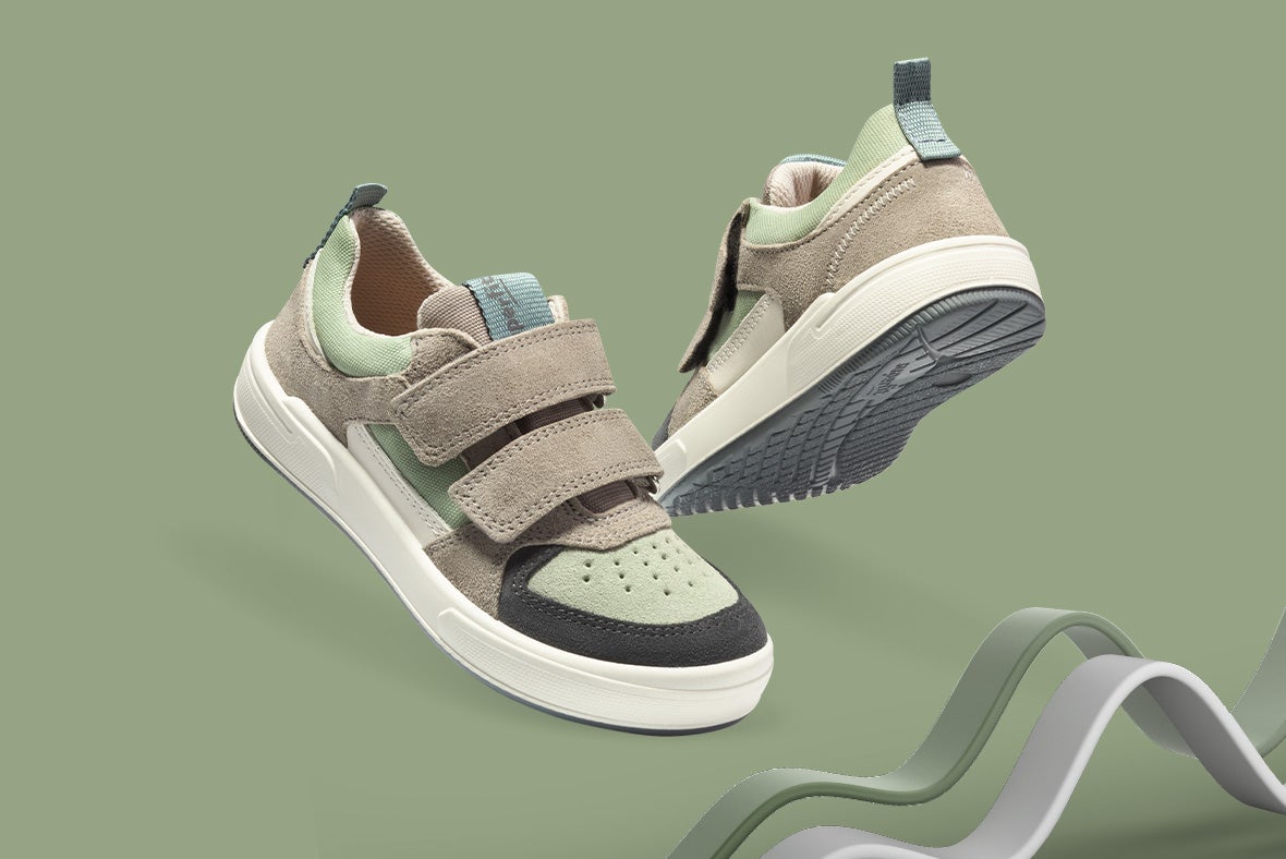 superfit Boys MAVERICK Sneakers low with Velcro Fastener - Colour: Others - Material: Suede