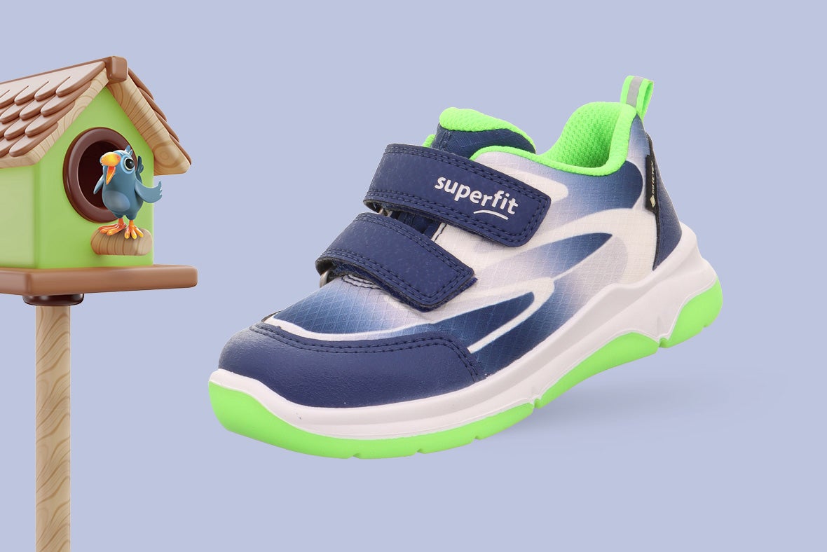 superfit Boys COOPER Sneakers low with Velcro Fastener - Colour: Blue - Material: Textile