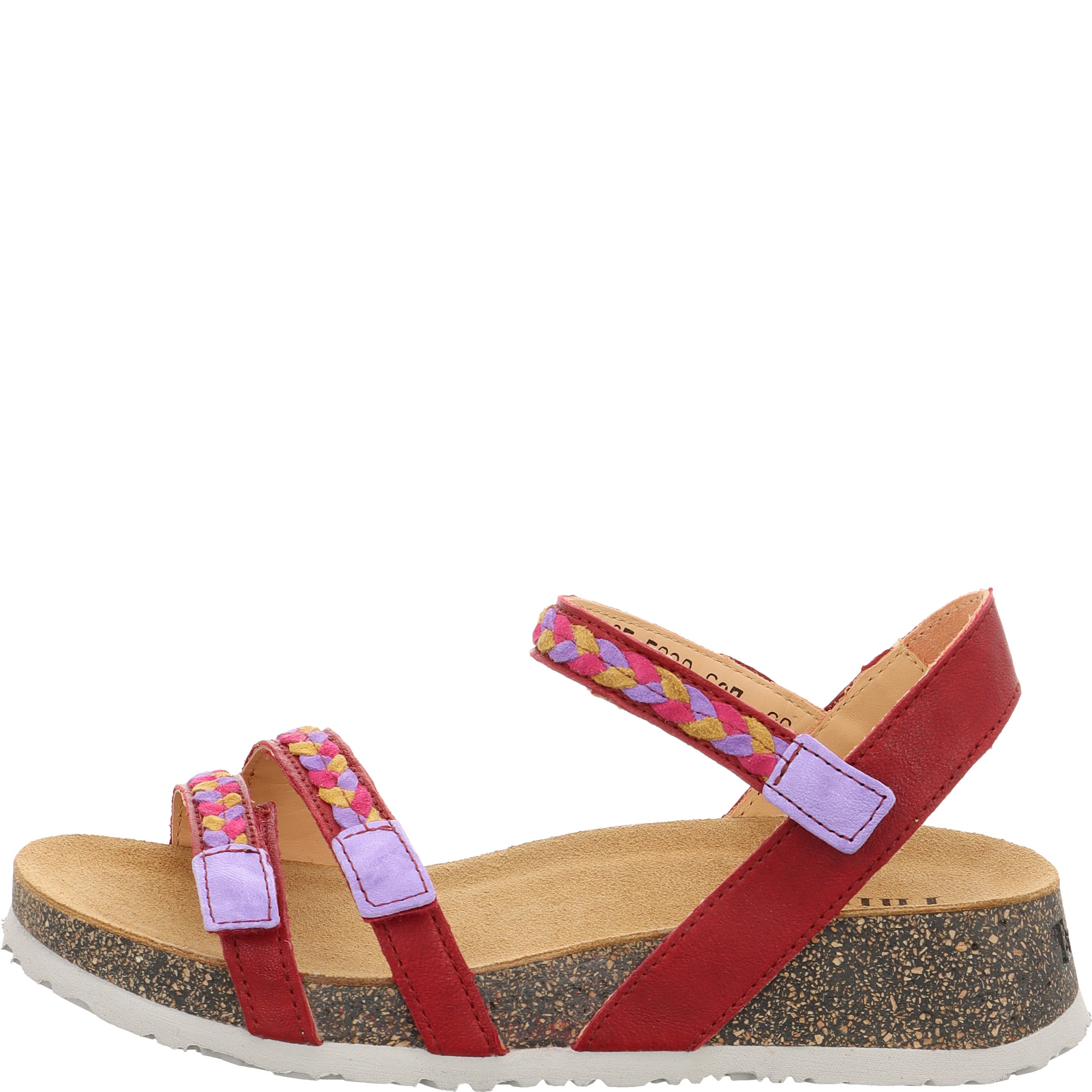 Think! KOAK Damen Riemchensandale - Material: Leder in Rot