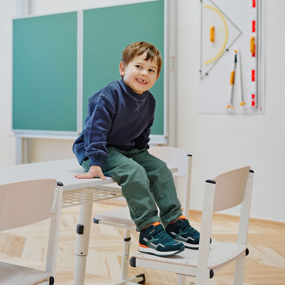 superfit Mädchen, Jungen DASH Sneaker high mit Klett/Elastikschnürung - Material: Veloursleder - Farbe: Grün