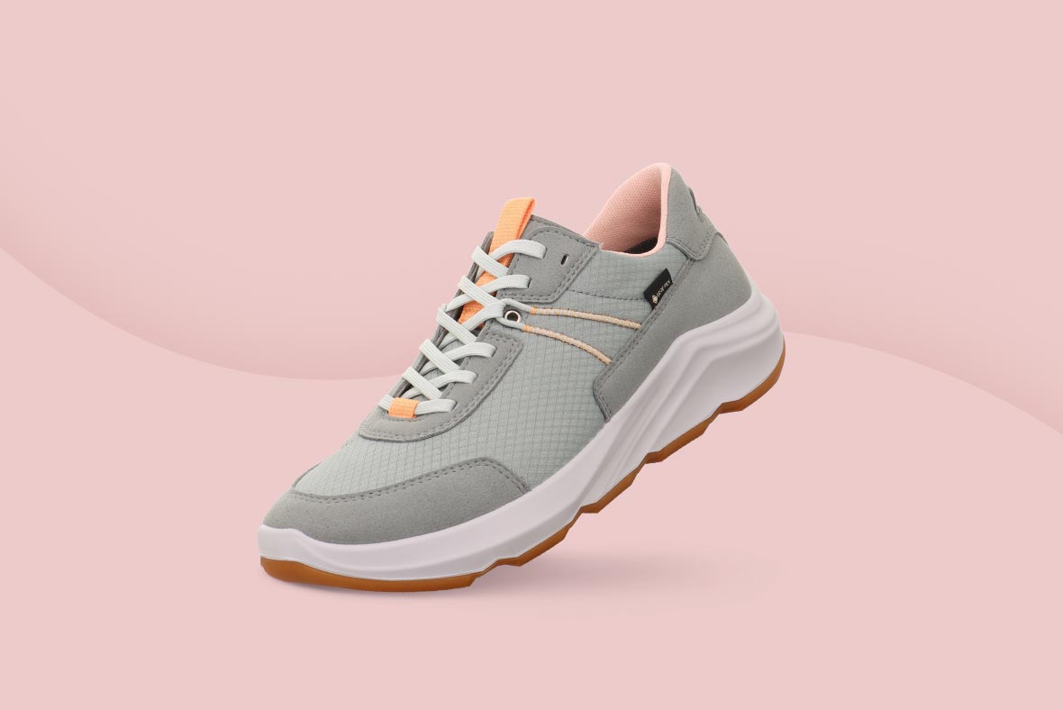 legero VEGAN BLISS Damen Sneaker mit Schnürung - Material: Textil - Farbe: Grün