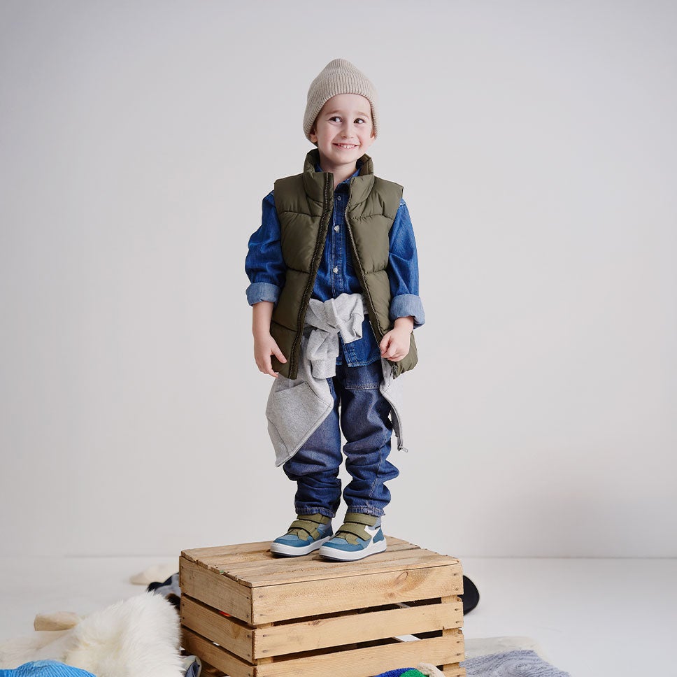 superfit Jungen MAVERICK Sneaker high mit Klettverschluss - Farbe: Sonstige - Material: Nubukleder