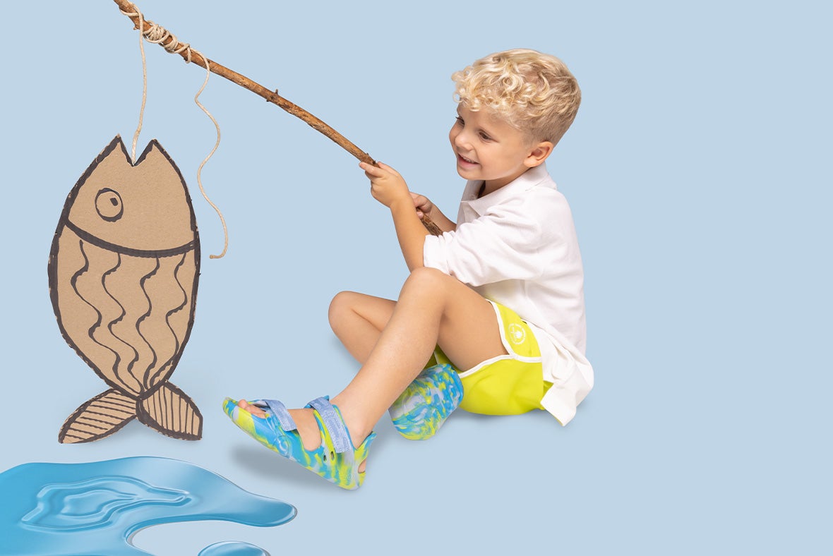 superfit Boys SPLASH-S Sandal with Velcro Fastener - Colour: Blue - Material: Synthetic