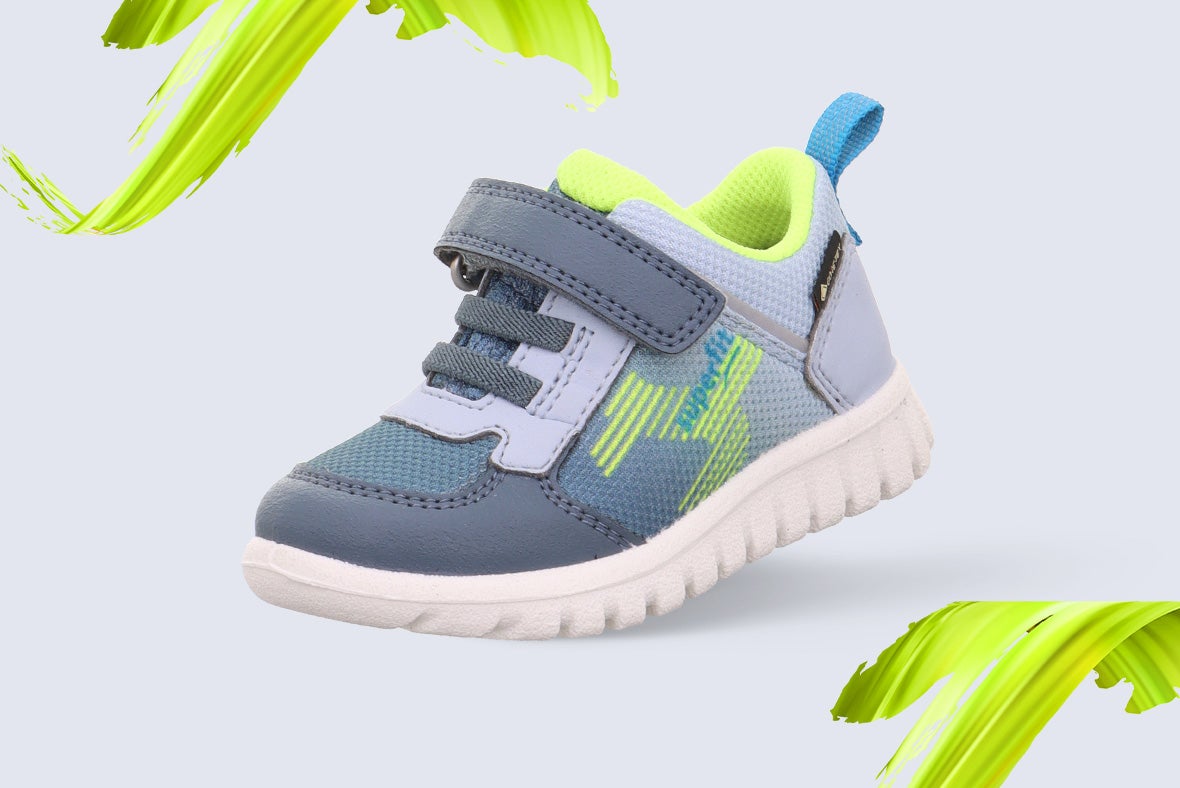 superfit Boys SPORT7 MINI Sneakers low with Velcro Fastener/Elastic lacing - Colour: Blue - Material: Synthetic