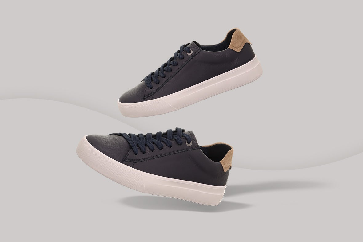 legero Herren MONDO Sneaker low mit Schnürung - Farbe: Schwarz - Material: Nappaleder
