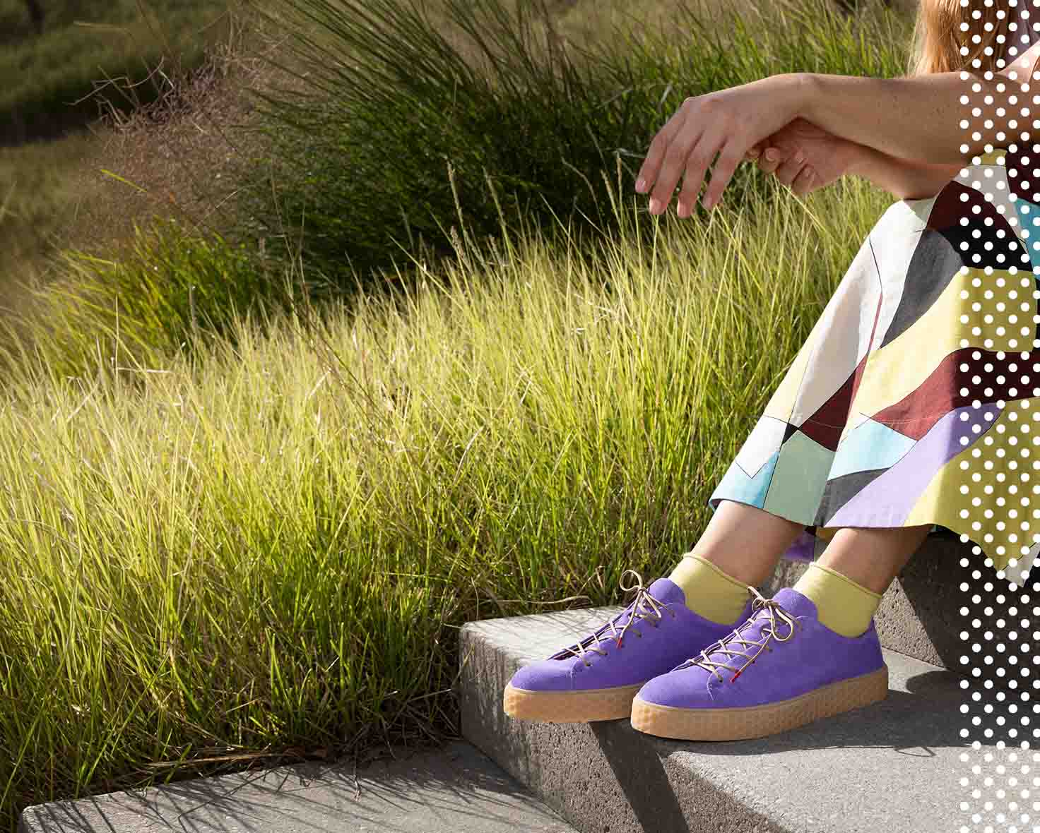 Think! Damen HONEY Sneaker low mit Schnürung - Farbe: Blau - Material: Veloursleder