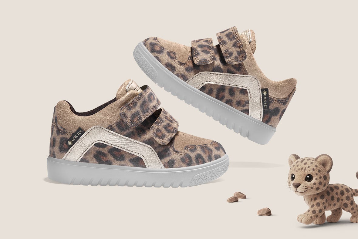 superfit Mädchen SUPIES 4S Sneaker high mit Klettverschluss - Farbe: Braun - Material: Veloursleder
