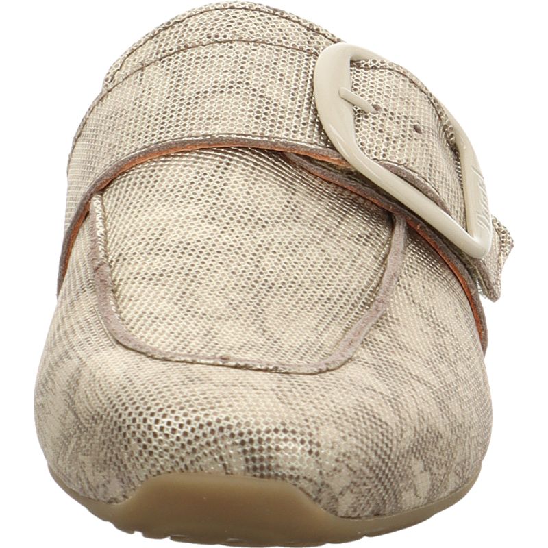 Think! GAUDI Damen Pantolette - Material: Leder in Grau