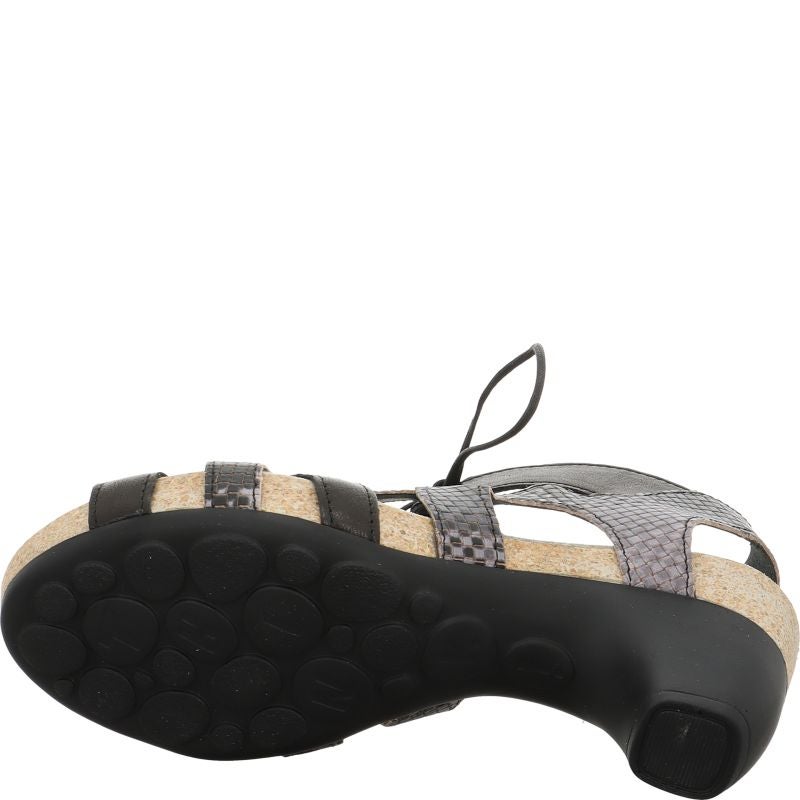 Think TRAUDI Woman Sandal - Material: Leather in Black
