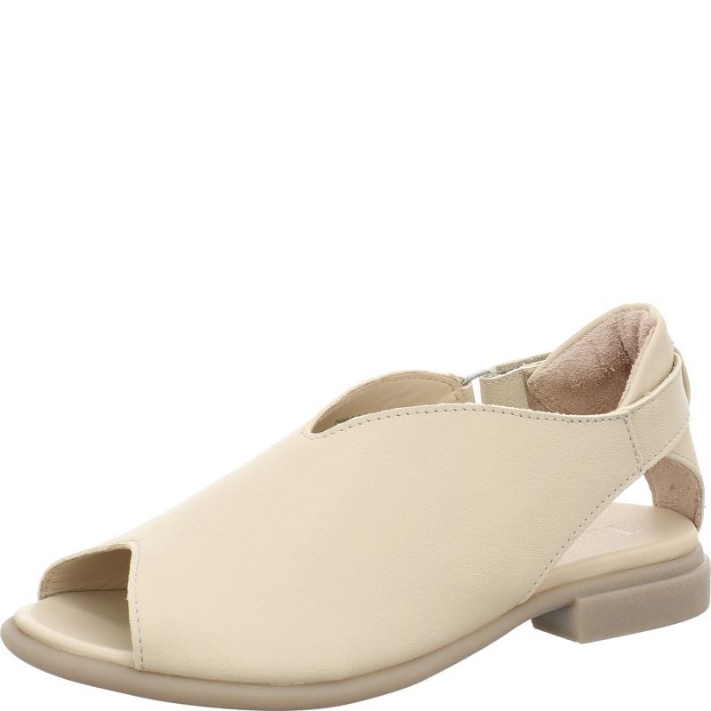 Think KAMAA Strap sandal - Material: Leather in Beige