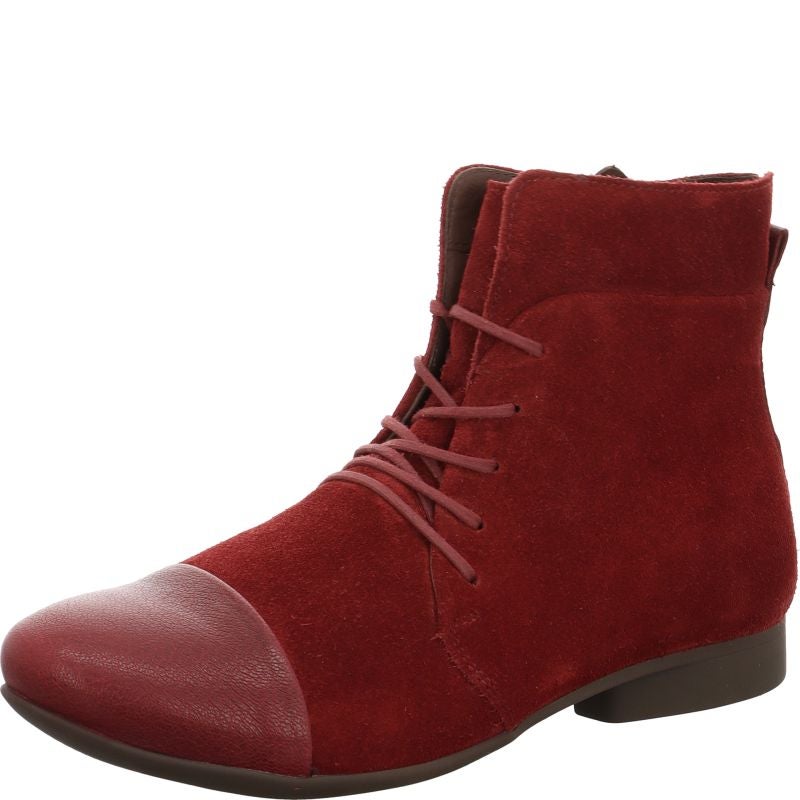 Think GUAD2 Ankle boot - Material: Leather in Red