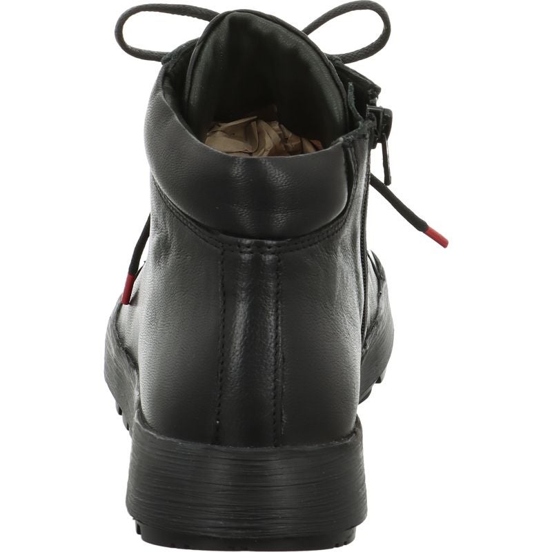 Think COMODA Woman Ankle boot - Material: Leather in Black