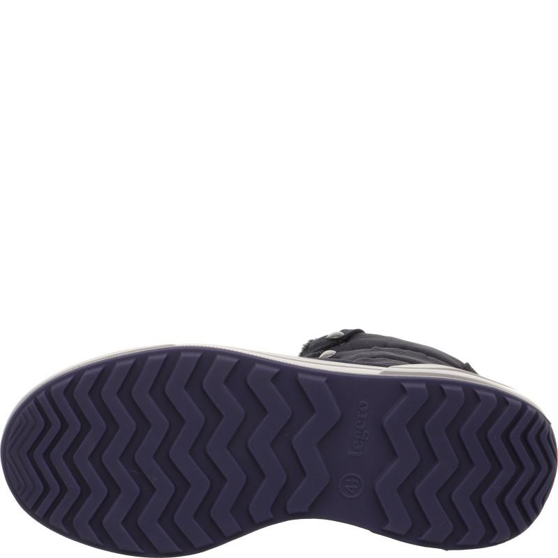 Legero COSY Damen Schnürboots - Material: Leder/Textil in Blau