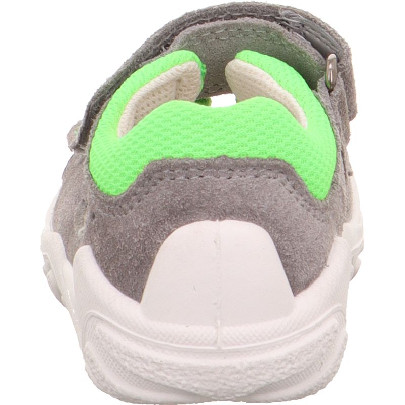 superfit FLOW Jungen Sandale - Material: Leder/Textil in Grau