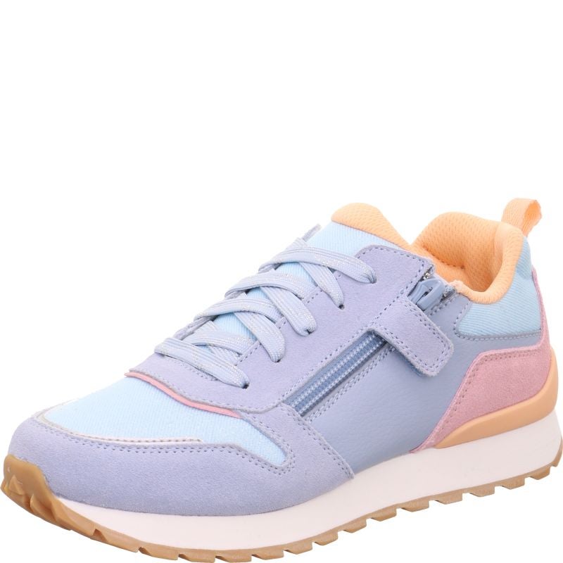 Superfit DASH Sneaker low - Material: Leder/Sonstiges Material/Textil in Blau