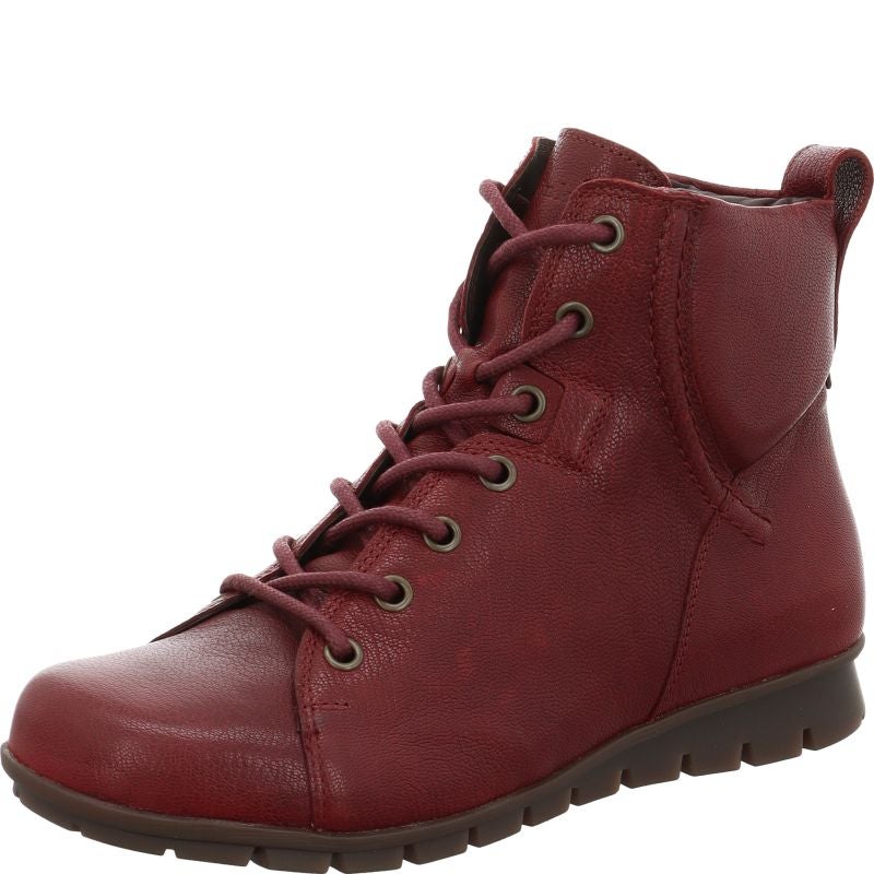 Think! MENSCHA Damen Stiefelette - Material: Leder in Rot