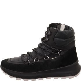 legero T4 RUN Damen Schnürboots - Material: Leder/Textil in Schwarz